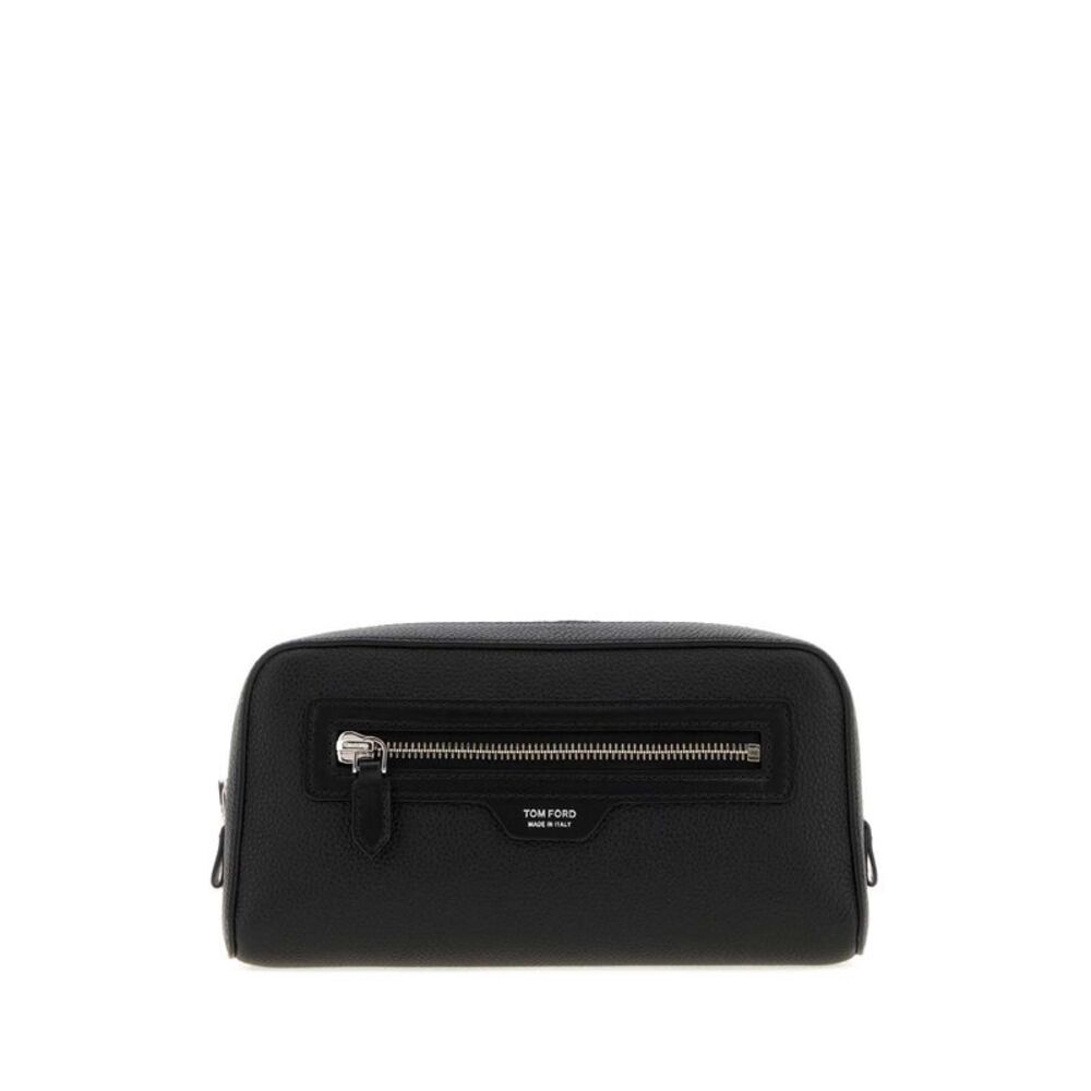 Tom Ford Men Black Leather Beauty Case
